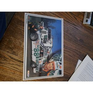 Vintage Bobby Allison Racing Pictorial Driver Card Gatorade 11x17 NASCAR Poster